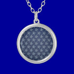 STARS15 SILVER NAVY STARS PATTERNS BACKGROUNDS TEM necklaces