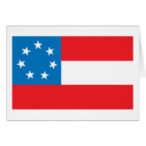 Stars and Bars Flag Greeting Card by FlagTshirts Stars and Bars Flag Greeting Card