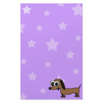 Stars and Dachshund Stationery
