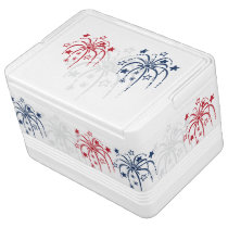 Stars and Fireworks 4th of July Igloo Cooler Igloo Ice Chest at Zazzle