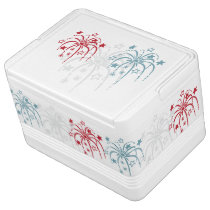 Stars and Fireworks 4th of July Igloo Cooler Igloo Cooler at Zazzle