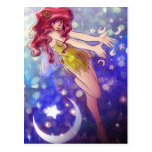 Stars and Moon Fairy Post Card