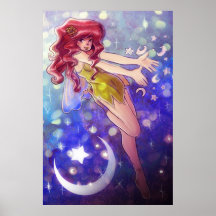 Stars and Moon Fairy Posters