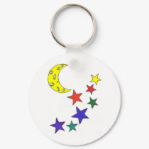 Stars And Moon keychains by CrazyGear Stars And Moon keychains