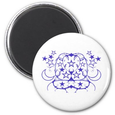 Pics Of Stars And Moon. Stars And Moon Tribal Magnets