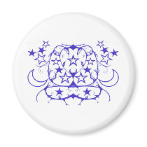 Stars And Moon Tribal magnets