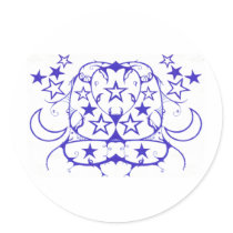 Stars And Moon Tribal stickers