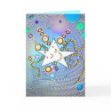 Stars and Moons Cosmic Christmas Card by 3DMOONMAN Stars and Moons Cosmic Christmas Card