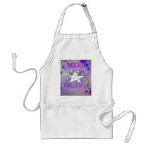 Stars and Moons Merry Christmas Apron