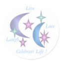 stars and moons stickers