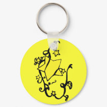 Stars and ribbons keychains