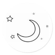 Stars and Sickle Moon stickers by White_Wedding Stars and Sickle Moon stickers