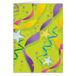 Stars and Streamers Party Cards