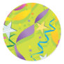Stars and Streamers Party Stickers