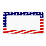 Stars and Stripes American Flag July 4th Shipping Labels