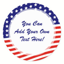 Stars and Stripes American Flag July 4th stickers
