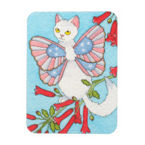 Stars and Stripes Cat Fairy Magnet Moussart magnets