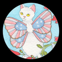 Stars and stripes catterfly stickers
