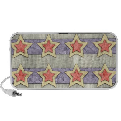 Stars And Stripes Cut Outs Travelling Speaker