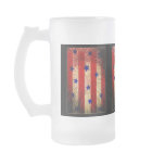 stars and stripes fireworks tall glass mugs