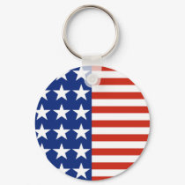 Stars And Stripes Flag Keychain