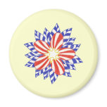 Stars and Stripes Flower Magnets by CherylsArt magnets