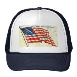 Stars and Stripes Forever July 4th Flag Mesh Hat