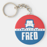 Stars and Stripes Fred Keychain
