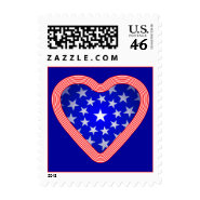 Stars and Stripes Heart stamp