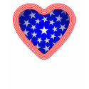 Stars and Stripes Heart t-shirts by AuntBetsy Stars and Stripes Heart t-shirts