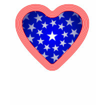 Stars and Stripes Heart t-shirts by AuntBetsy Stars and Stripes Heart t-shirts