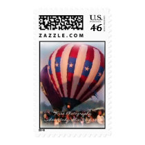 Stars and Stripes Hot Air Balloon Postage Stamp