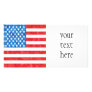 stars and stripes in watercolor, yourtexthere photo card