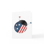Stars and Stripes Ladybug Card