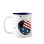 Stars and Stripes Ladybug Coffee Mugs