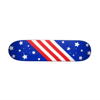 Stars and Stripes Mini Skateboard skateboard