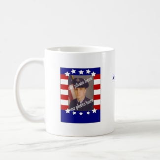 Stars and Stripes Patriotic Custom Photo Mug