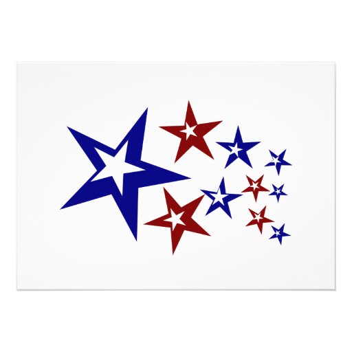 Stars and Stripes Personalized Fourth of July Announcements