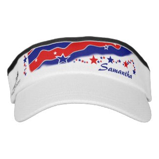 Stars and Stripes Personalized Headsweats Visors