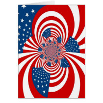 stars and stripes red white and blue cards