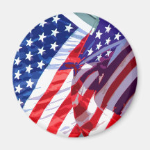 Stars and Stripes Refrigerator Magnet