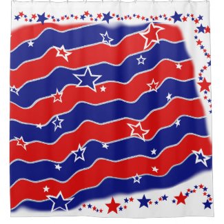 Stars and Stripes Shower Curtain