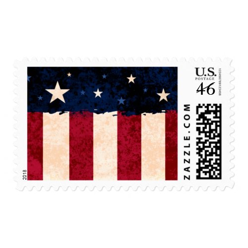Stars and Stripes USA Flag Patriotic - Medium stamp