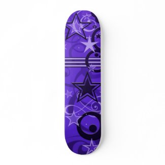 stars and swirls skateboard