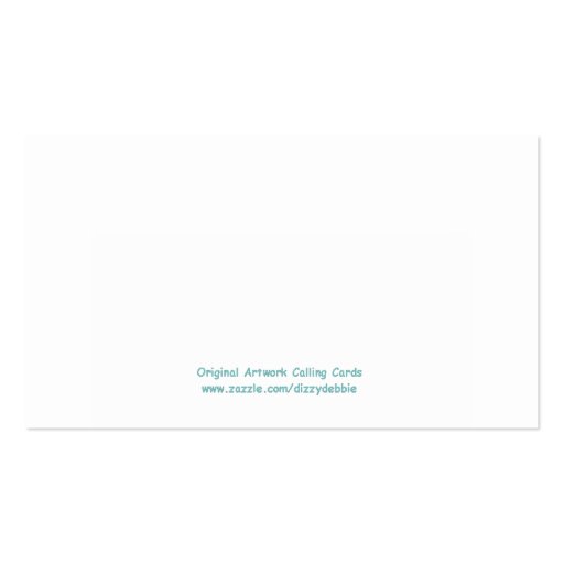 Stars Children's Calling Card Business Card Templates (back side)