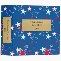 Stars Custom 3-Ring Binder binders