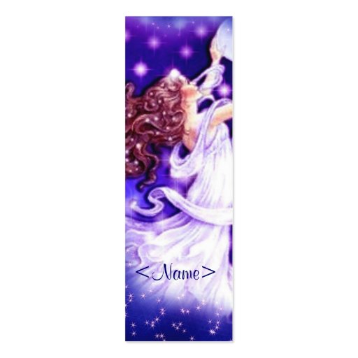 Stars Fairy Bookmark Business Card (front side)