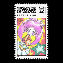 Stars for Aika ACEO Stamp stamps