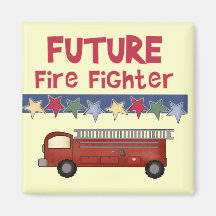 Stars Future Firefighter T-shirts and Gifts Fridge Magnets