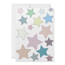 Stars in Muted Colours Invitation